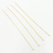 24 Gauge Gold-filled Flat 3 Inch Headpin
