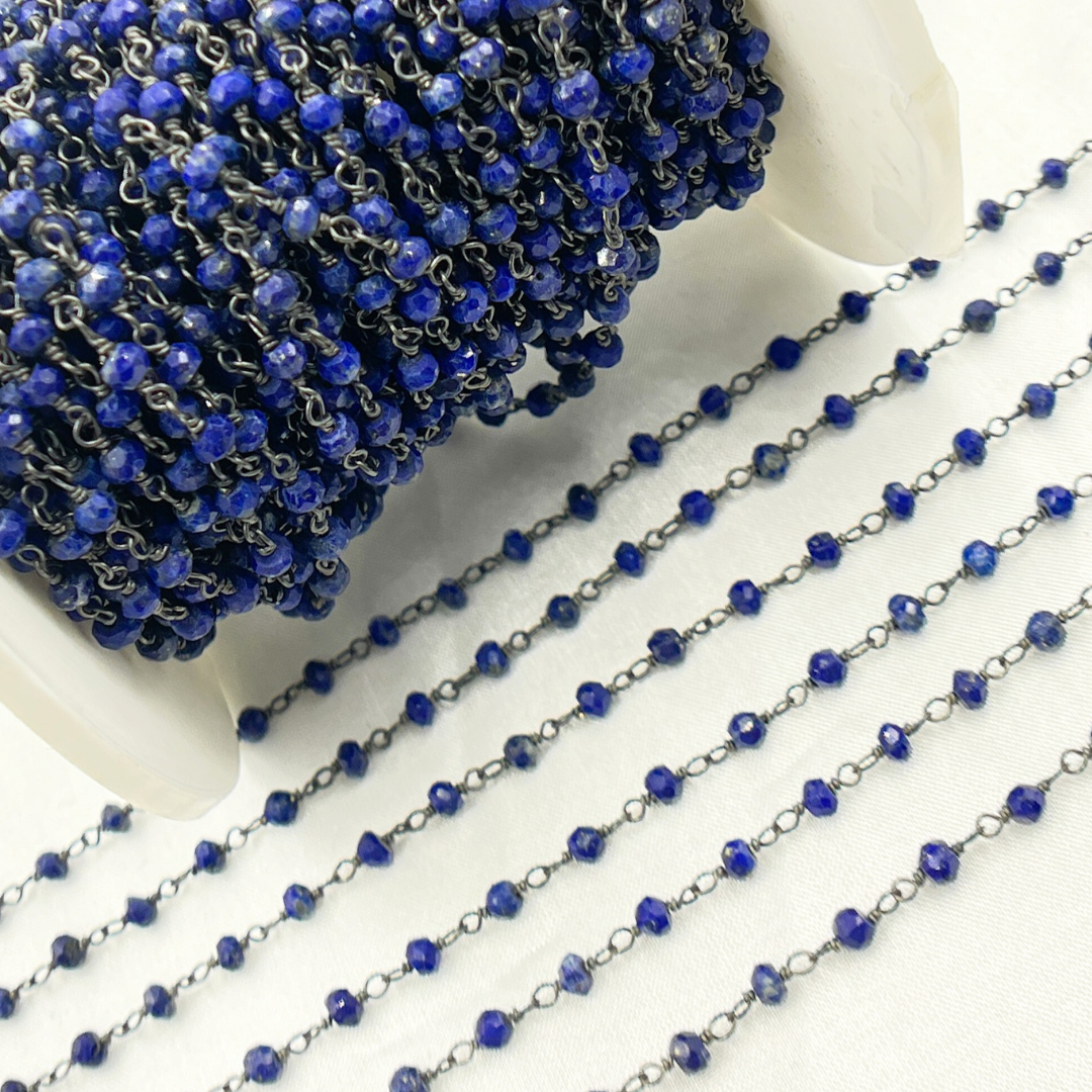 Lapis Lazuli Oxidized Wire Chain