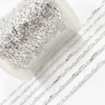 Load image into Gallery viewer, Z53SS. Sterling Silver Diamond Cut Paperclip Chain
