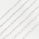 Load image into Gallery viewer, Y80DCSS. Sterling Silver Diamond Cut Paperclip Chain
