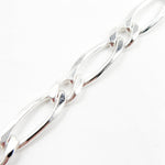 Load image into Gallery viewer, Sterling Silver Figaro Diamond Cut Necklace