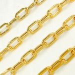 Load image into Gallery viewer, Gold Plated 925 Sterling Silver Thick Paperclip Chain. 568MTGP

