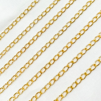  14K Gold Filled Flat Curb Chain