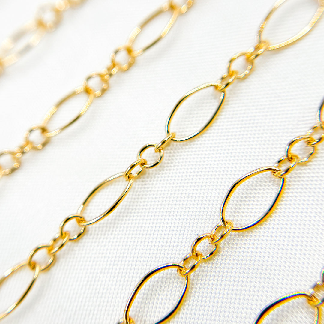 738GF. 14K Gold Filled Long & Short Oval Link Chain