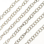 Load image into Gallery viewer, Oxidized Sterling Silver Twisted Round Link Chain
