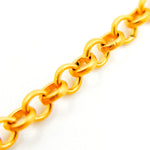 Load image into Gallery viewer, Gold Pated Sterling Silver Rolo Necklace
