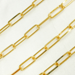 Load image into Gallery viewer, Y58DGP. Gold Plated Sterling Silver Paperclip Chain
