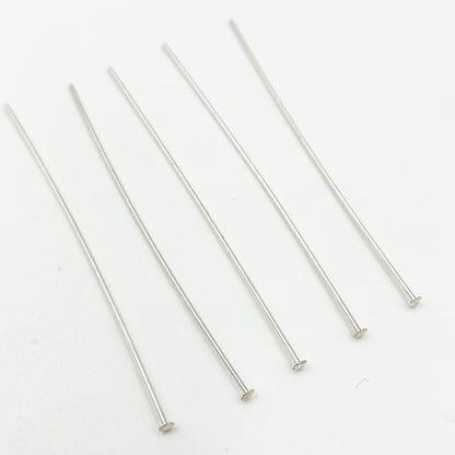 Gauge Sterling Silver Flat 2 Inch Headpin