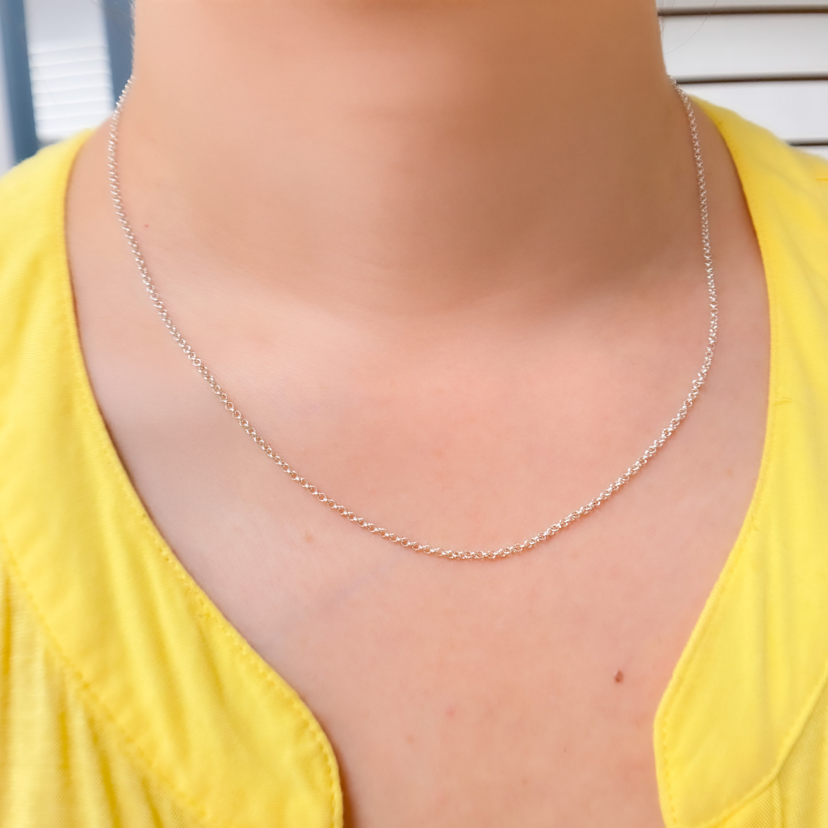 Sterling Silver Rolo Necklace