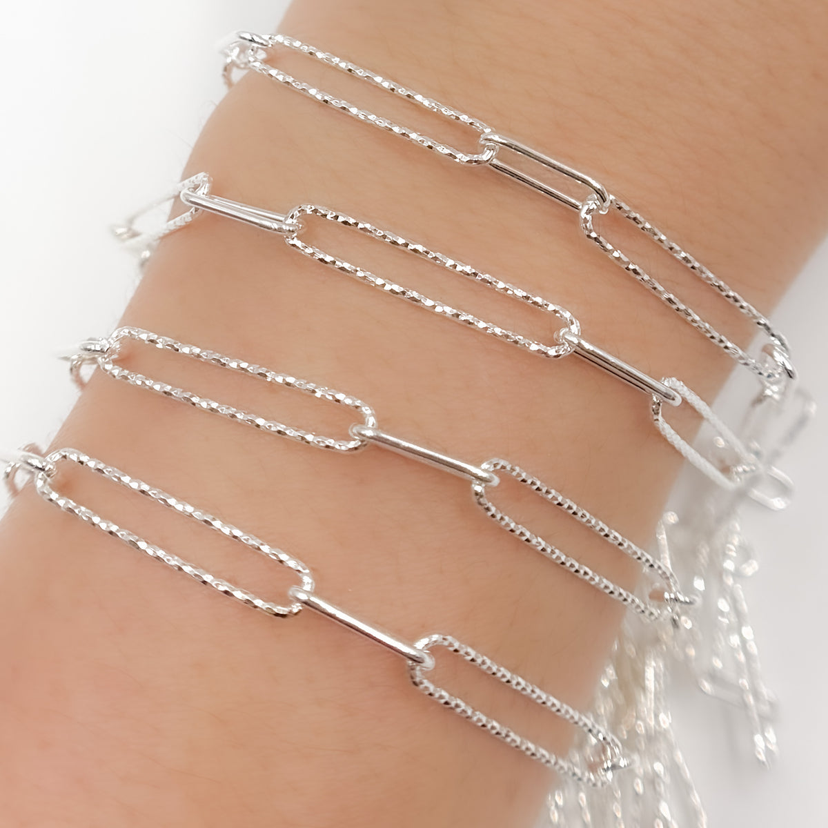 Sterling Silver Paperclip Chain