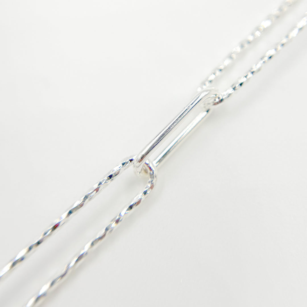 V3SS. Sterling Silver Paperclip Chain