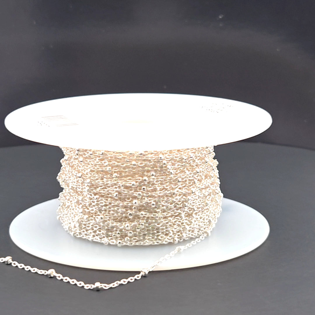 1104SS. Sterling Silver Satellite Chain