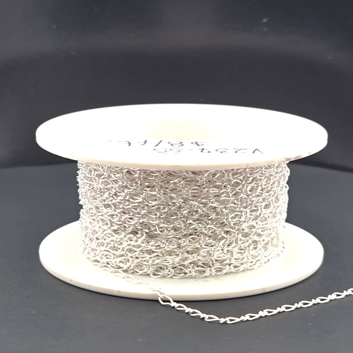 V237SS. Sterling Silver Long and Short Link Chain