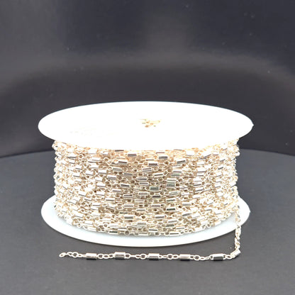 1121SS. Sterling Silver Satellite Bar Link Chain