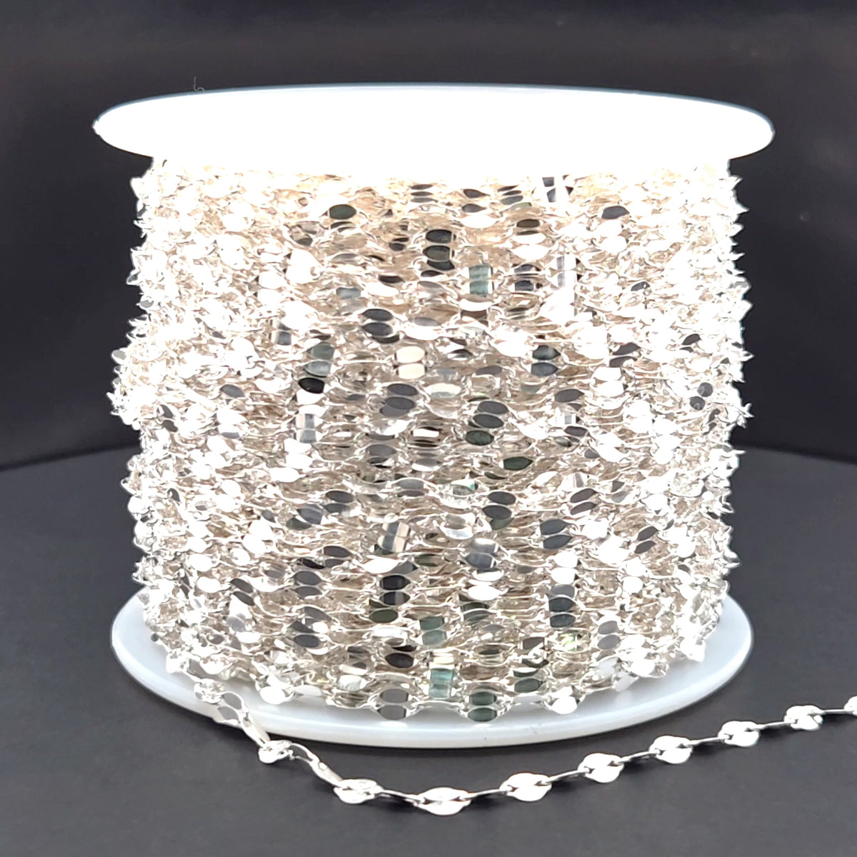 Z96SS. Sterling Silver Flat Marina Link Chain