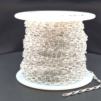 Z99SS. Sterling Silver Smooth Box Link Chain