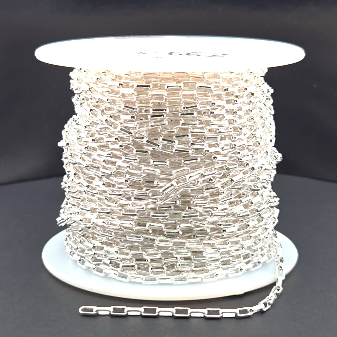 Z99SS. Sterling Silver Smooth Box Link Chain