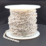 Load image into Gallery viewer, Z91SS. Sterling Silver Diamond Cut Oval Link Chain
