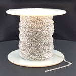 Load image into Gallery viewer, Z87SS. Sterling Silver Miami Flat Curb Link Chain