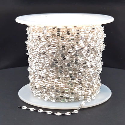Z84SS. Sterling Silver Flat Marina Chain