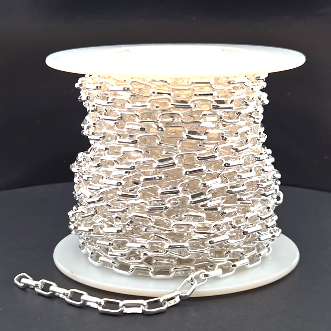 Z86SS. 925 Sterling Silver Smooth Box Chain