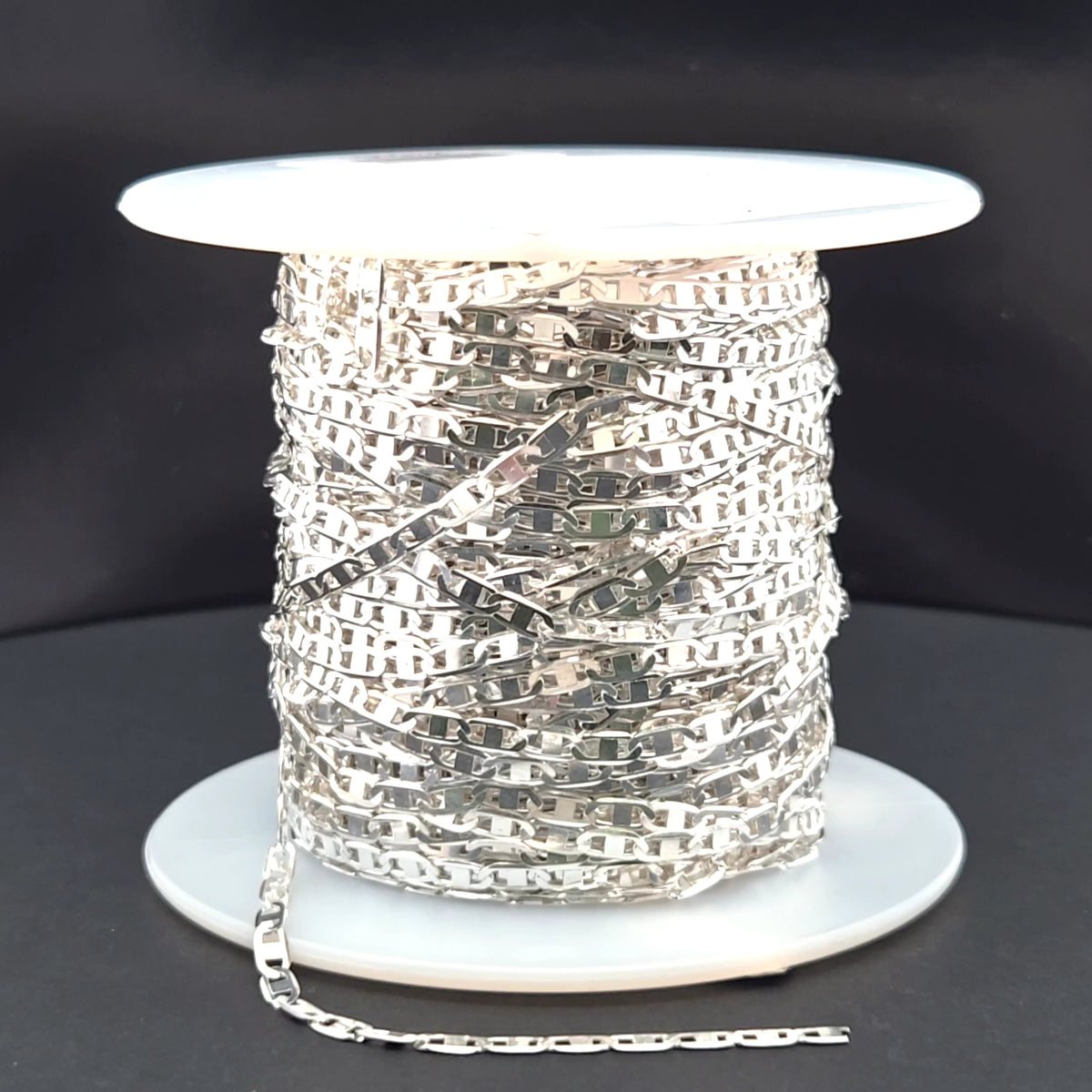 Z83SS.  Sterling Silver Flat Marina Chain