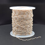Load image into Gallery viewer, XM/S1322E/11G/SP. Sterling Silver Cable Chain with 14K Gold Filled Beads – Mixed Metal Design