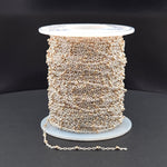 Load image into Gallery viewer, XM/S1322E/11G/SP. Sterling Silver Cable Chain with 14K Gold Filled Beads – Mixed Metal Design
