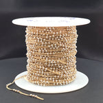 Load image into Gallery viewer, XM/S1327CF/29. 14k Gold Filled Curb Chain and 3 Sterling Silver Beads in Between