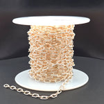 Load image into Gallery viewer, 40061P1TTT. 14k Gold Filled and 925 Sterling Silver Elongated Cable Twisted and Plain Link Chain