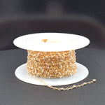 Load image into Gallery viewer, 1486TT. Gold Filled with Sterling Silver Bead Satellite Chain