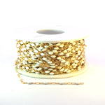 Load image into Gallery viewer, V250-WTGF. 14k Gold Filled  White Color Enamel Satellite Cable Chain