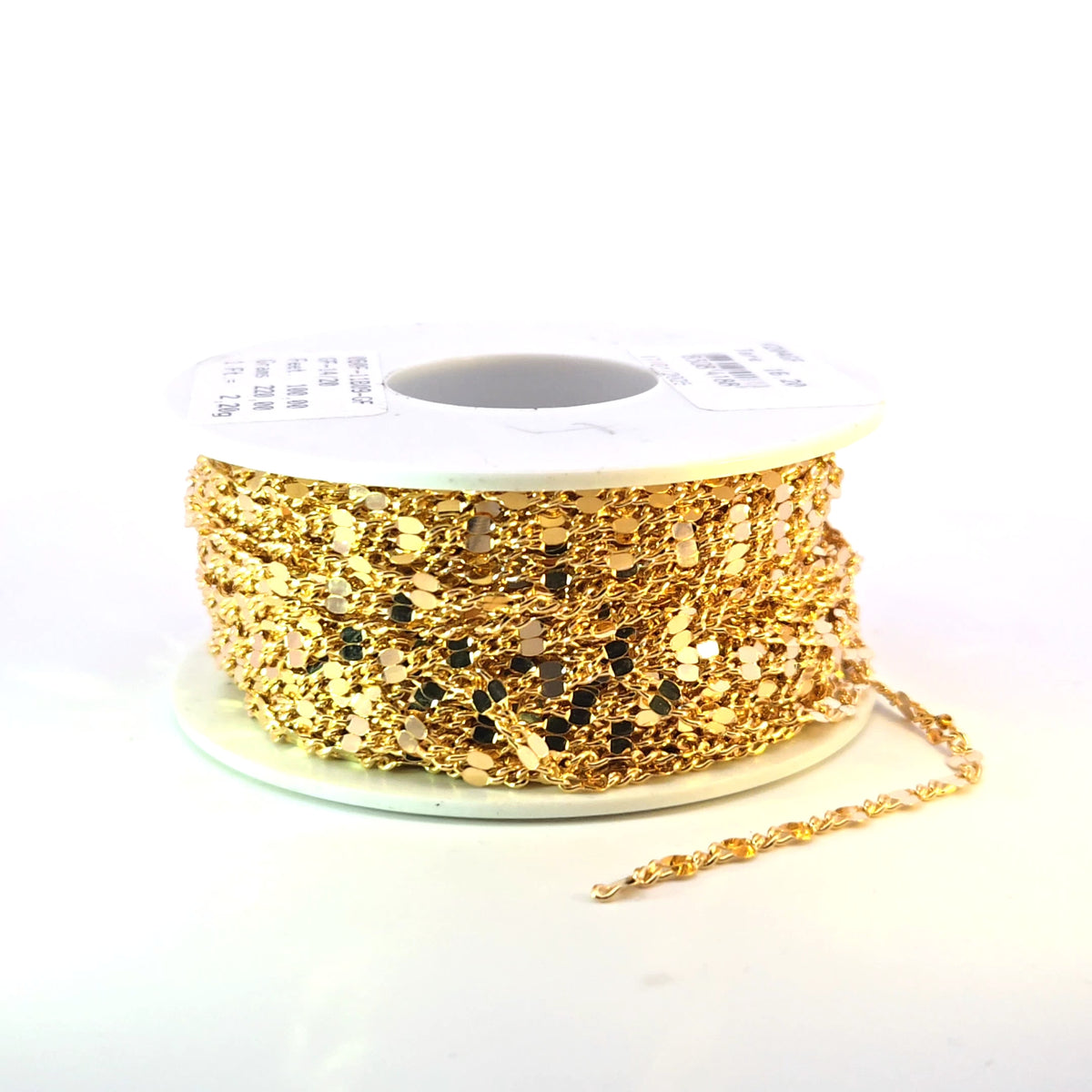 V204GF. 14k Yellow Gold Filled Flat Marina Link Chain