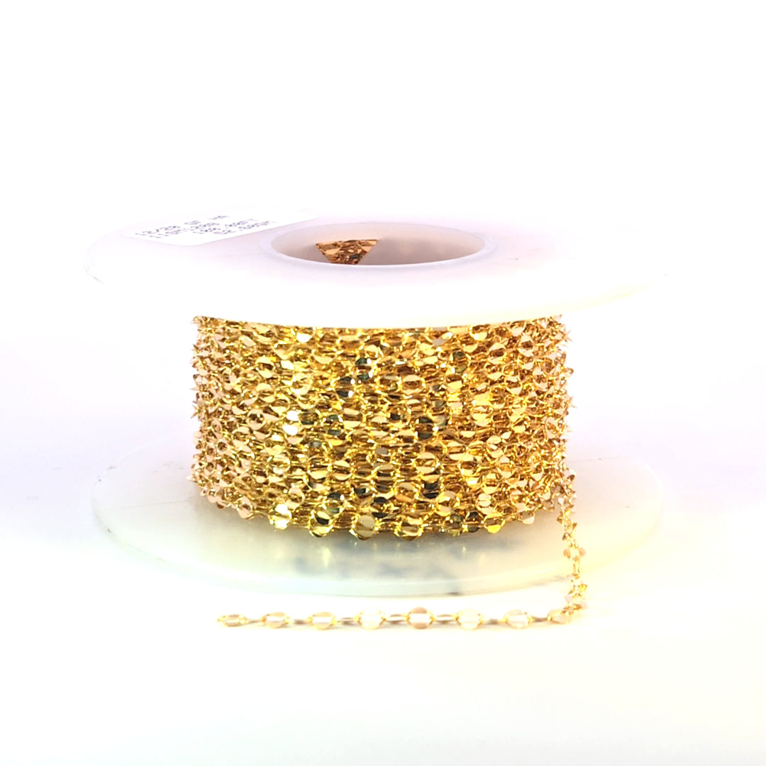 1208GF. 14K Gold Filled Flat Oval Link Chain