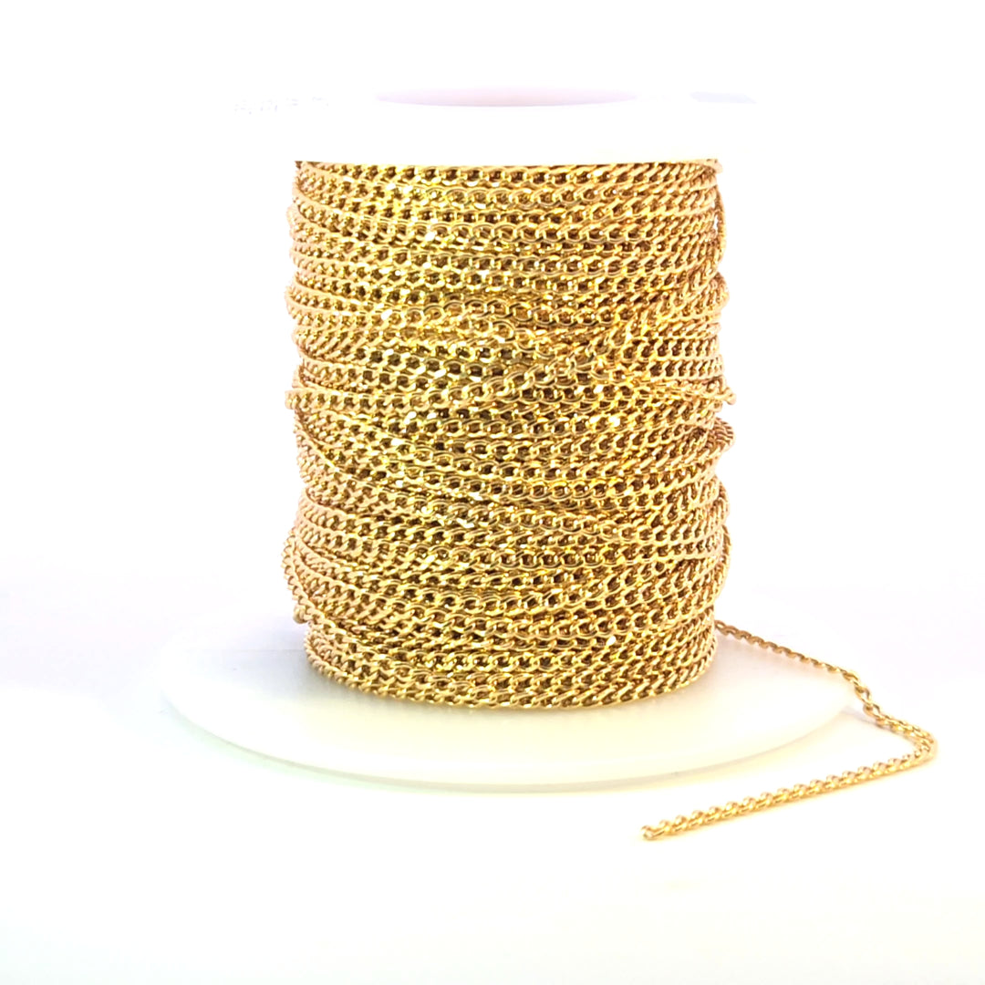 2214CHRGF. 14k Gold Filled Curb Chain