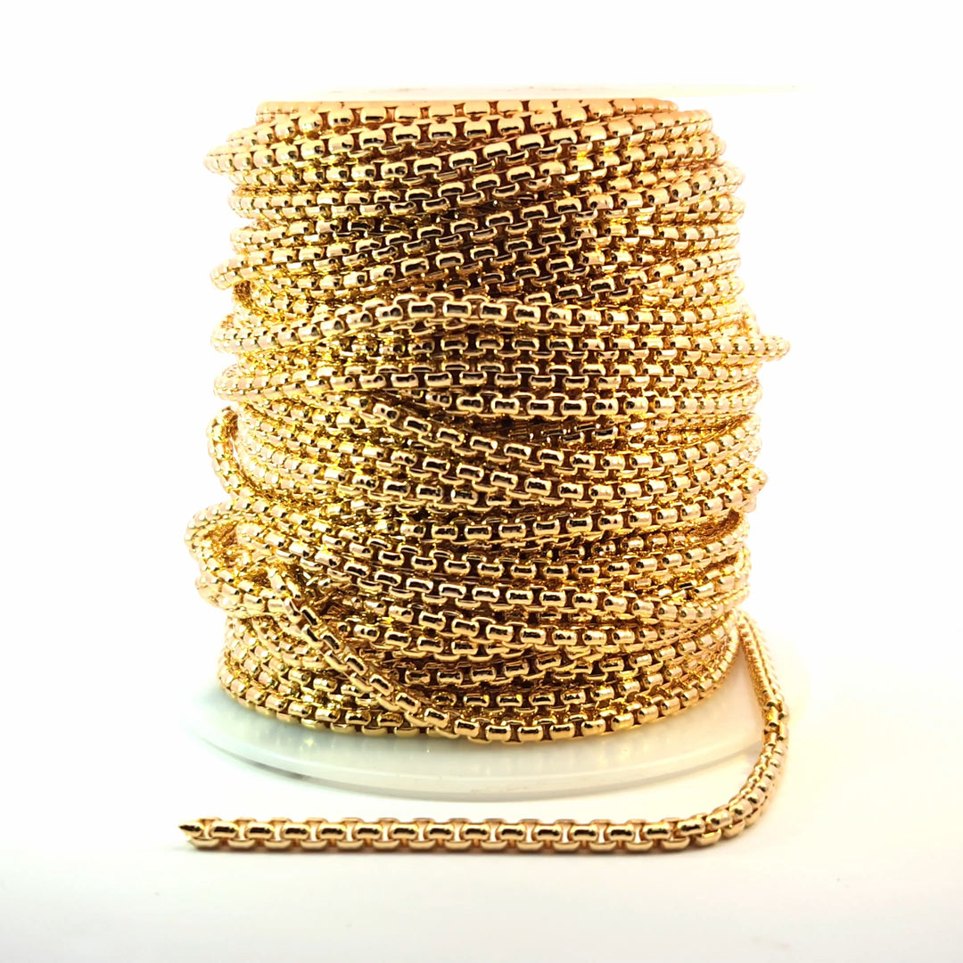 420GF. 14k Gold Filled Smooth Box Chain