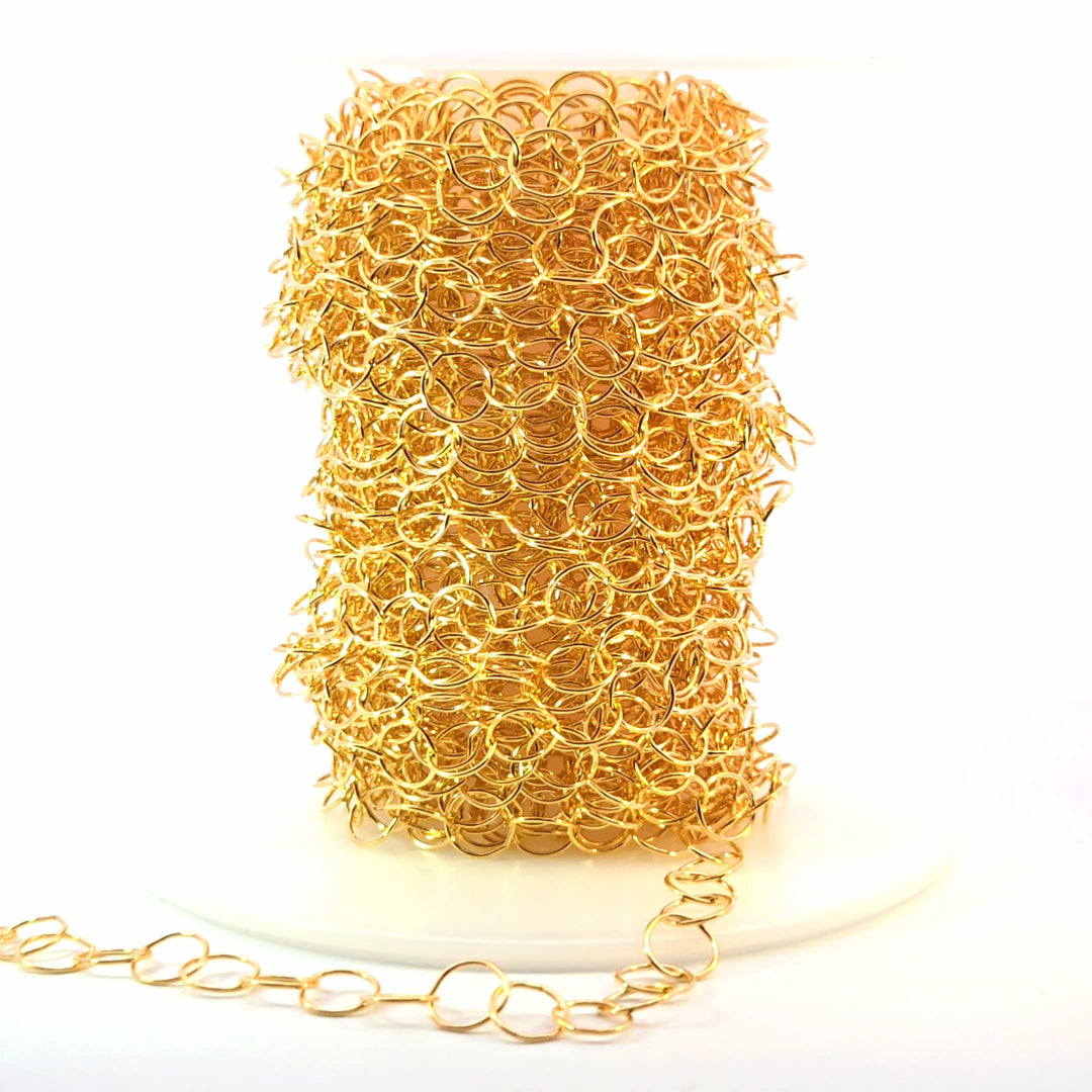 886GF. 14K Gold Filled Round Link Chain