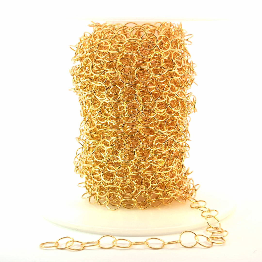 886GF. 14K Gold Filled Round Link Chain