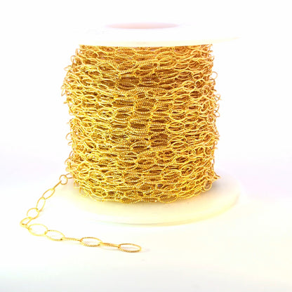 791TWGF. 14k Gold Filled Twisted Oval Link Chain