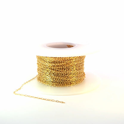 1218DFGF. 14K Gold Filled Flat Paperclip Chain