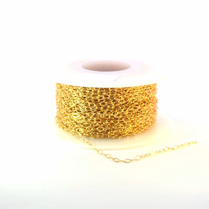 1310FGF. 14K Gold Filled Flat Oval Link Chain