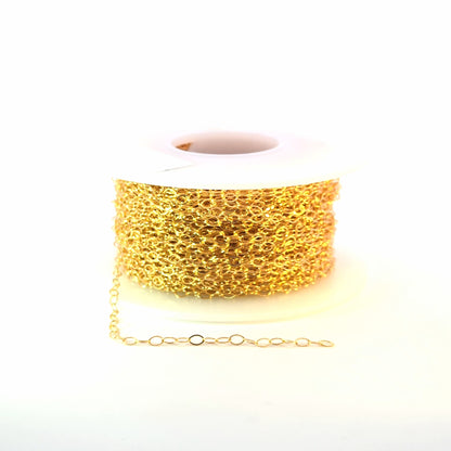 1310FGF. 14K Gold Filled Flat Oval Link Chain
