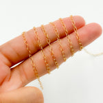 Load image into Gallery viewer, V100GP. Gold Plated Sterling Silver Oval Cable Chain