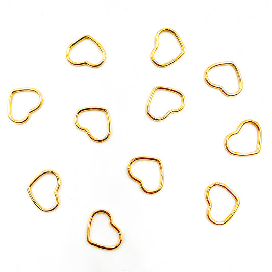 V290MGF. 14k Gold Filled Heart Charm