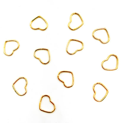V290MGF. 14k Gold Filled Heart Charm