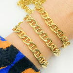 Load image into Gallery viewer, Y59GP. Gold Plated 925 Sterling Silver Curb Marina Chain