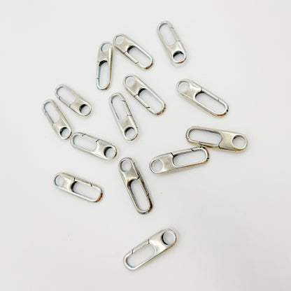 20MM Oxidized Sterling Silver Oval Clasp
