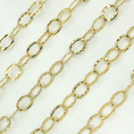 Load image into Gallery viewer, Y97GP. Gold Plated 925 Sterling Silver Hammered Round Link Chain
