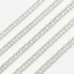 Load image into Gallery viewer, V36SS. Sterling Silver Double Curb Chain
