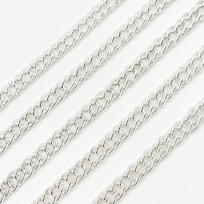 Sterling Silver Double Curb Chain